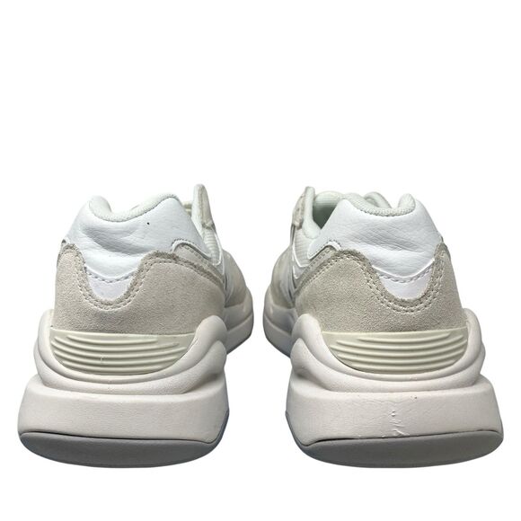 New Balance 57/40 White Suede Chunky Retro Casual Lifestyle Sneakers - Picture 12 of 13